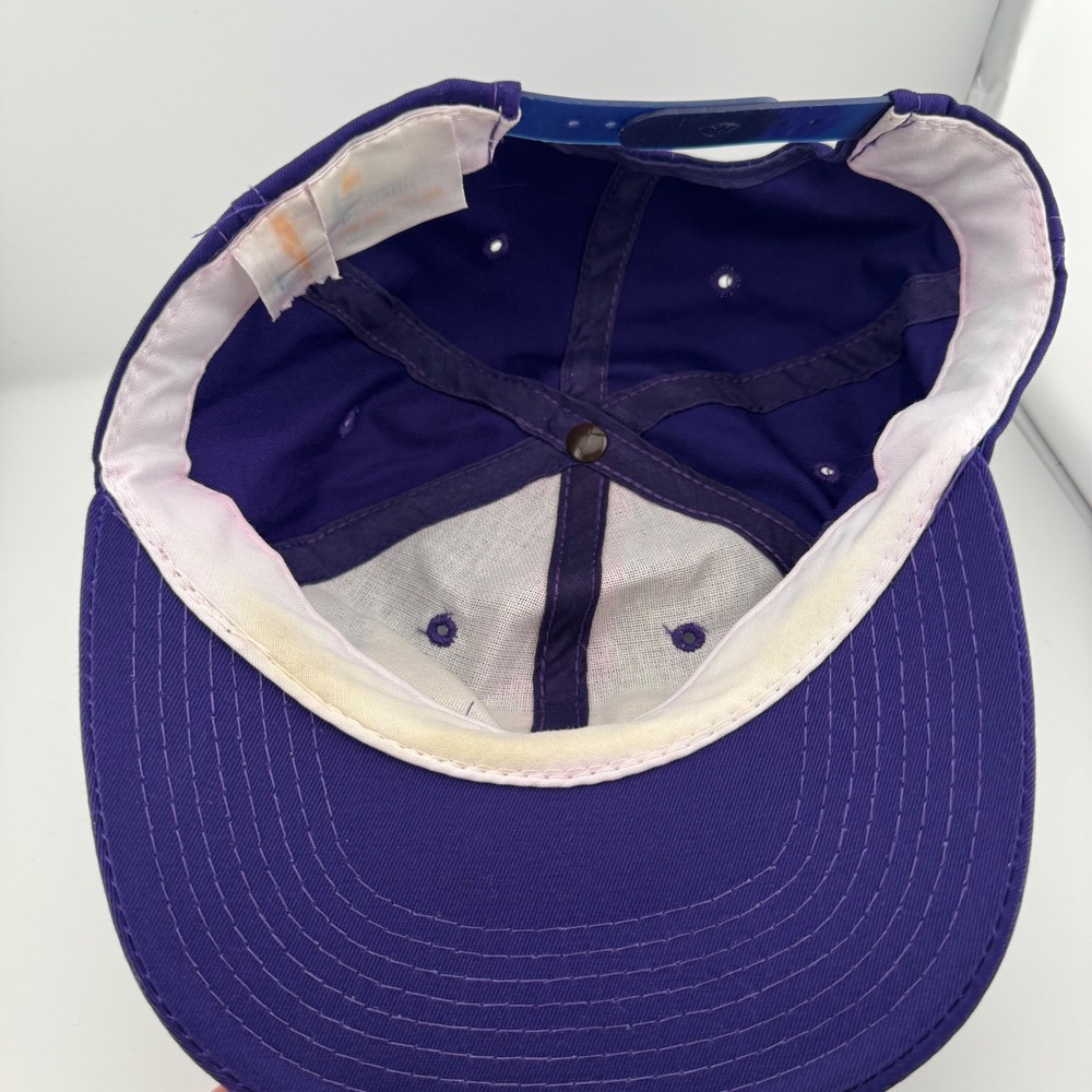 Los Angeles Lakers Script Sports Specialties Hat Purple Vintage Snapback NBA Cap - Picture 6 of 8